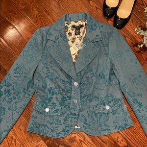ARDEN B Floral Design Blazer